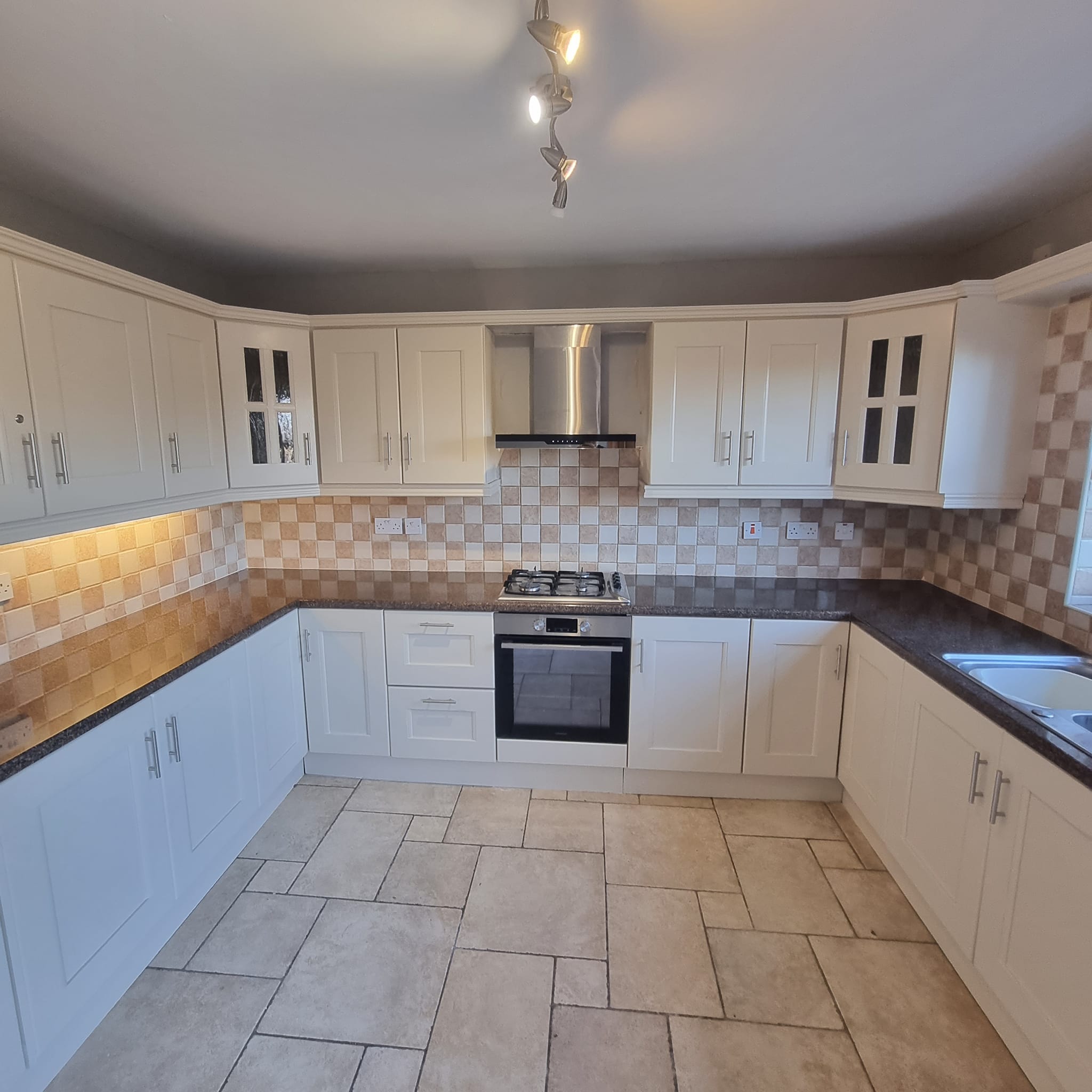 Spray painted fitted furniture in Randalstown by experienced furniture spraying specialists.