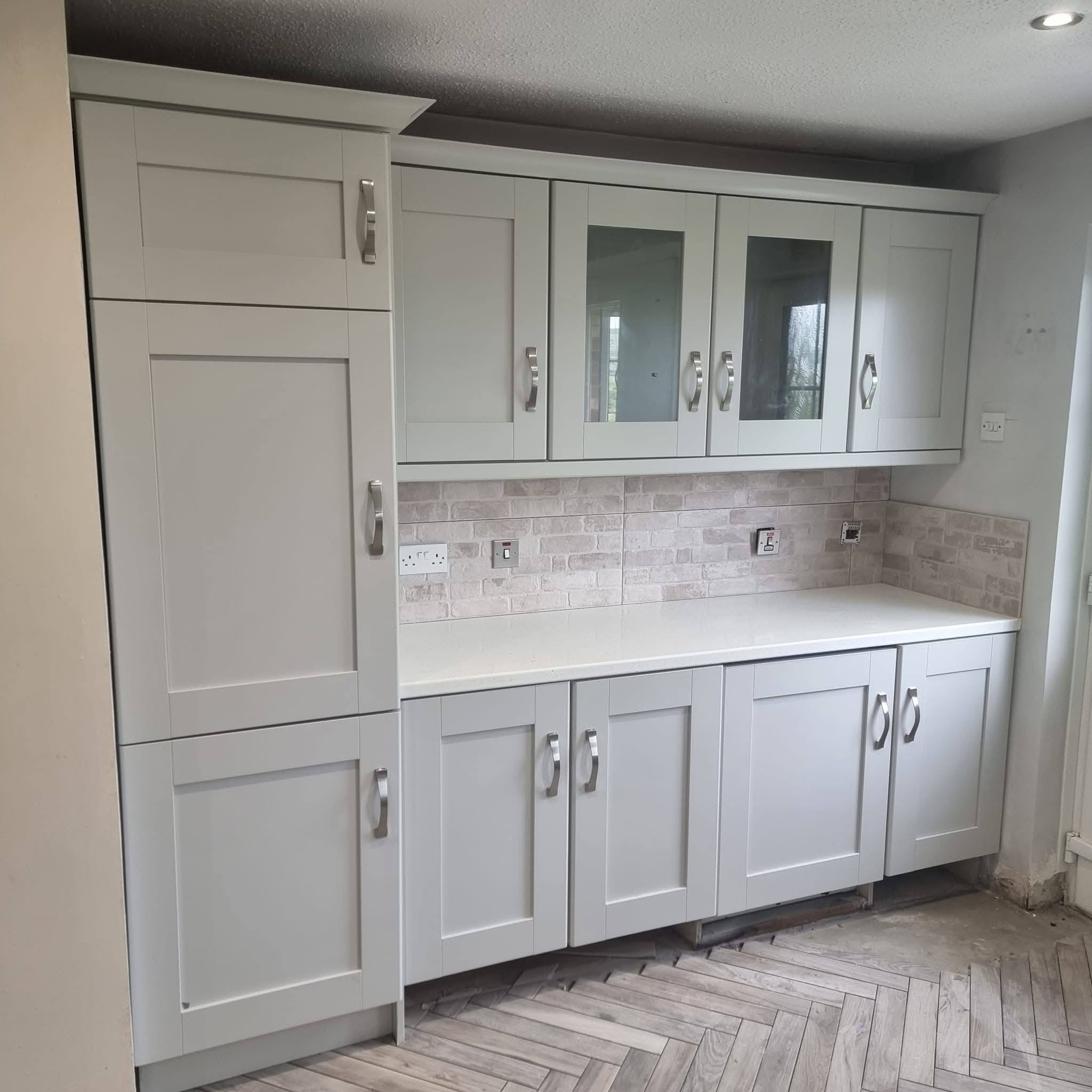 Professional kitchen spraying services in Antrim transforming outdated kitchens without replacement costs.
